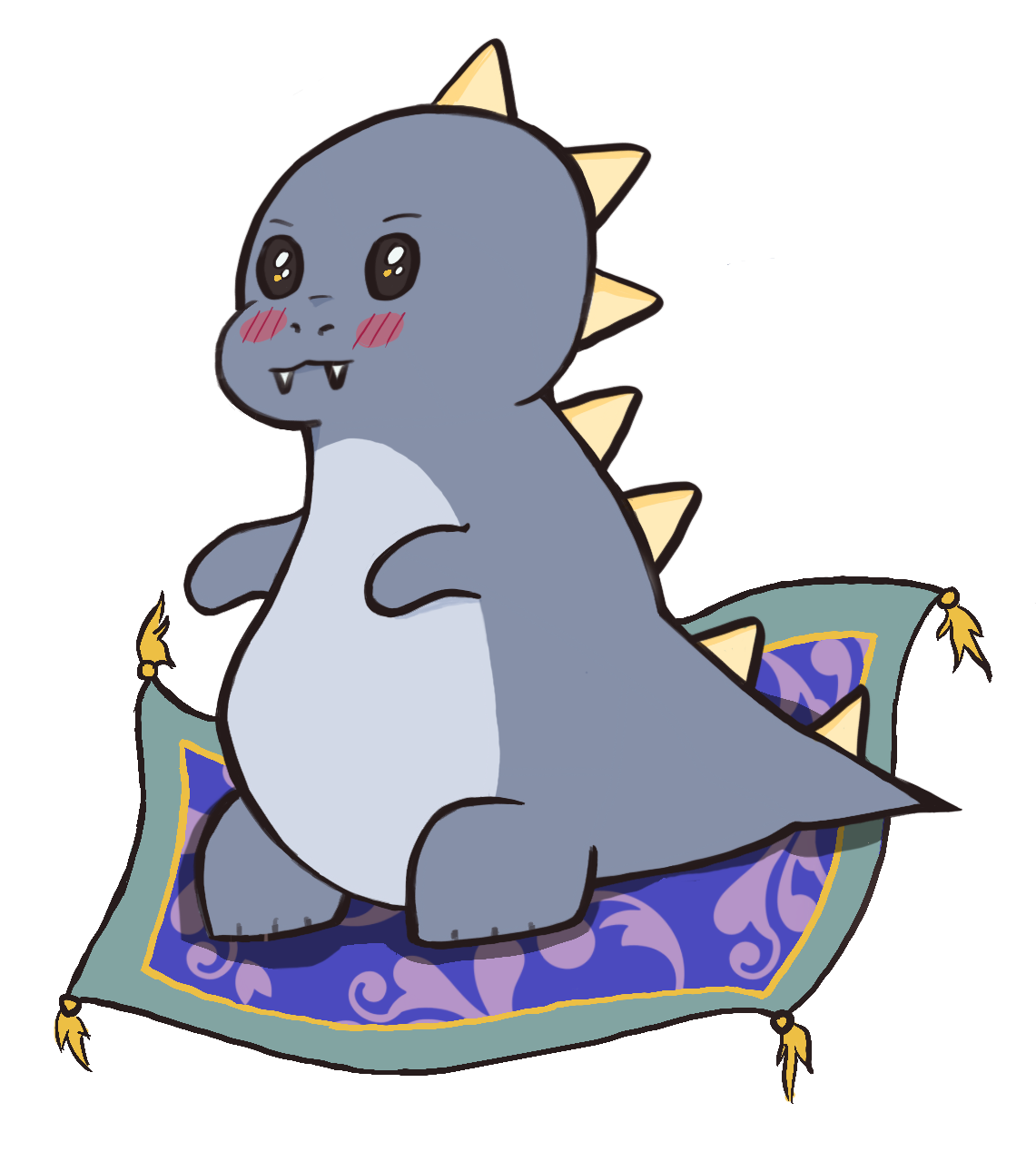 Robbie on the magic carpet